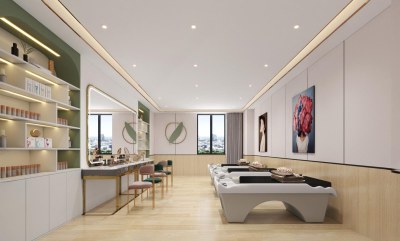 现代月子中心理发包间3D模型下载